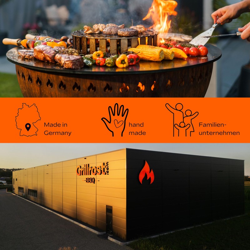 Grillrost.com Das Original Stainless Steel Heat Shield (Burner Unit) for