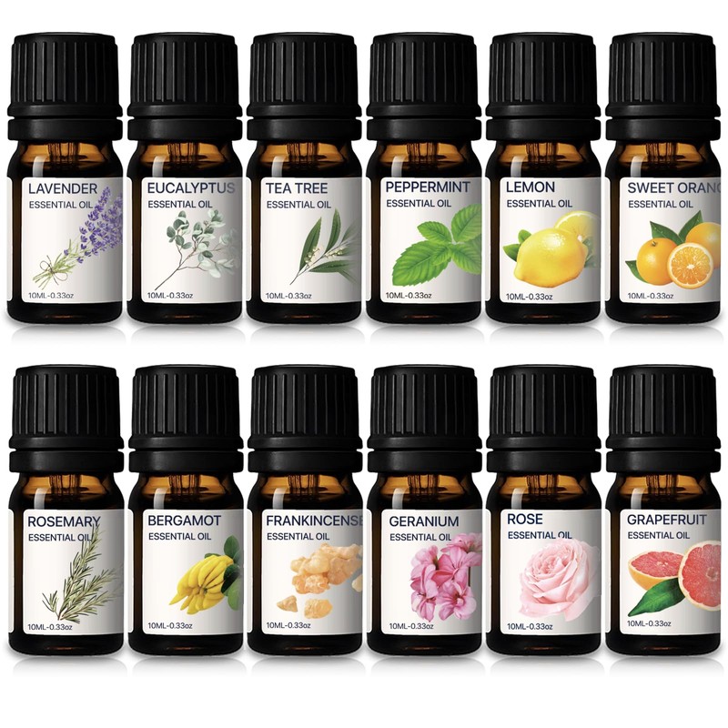 Essential Oils 100% Pure Oils kit- Top 12 Aromatherapy Oils