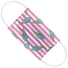 Kids Ice Cream Cones and Stripes Pattern 1-Ply Reusable Face