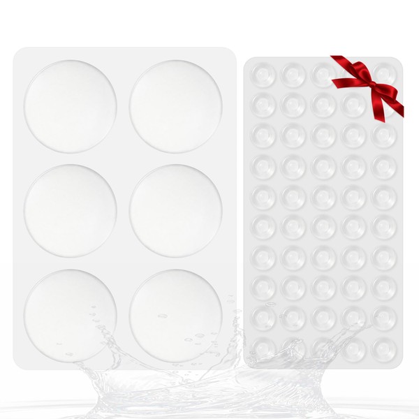 56 Pcs Round Clear Adhesive Bumpers Combo Extremely Durable Transparent