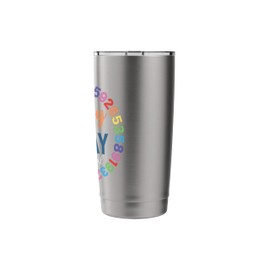 2025 Pi Day Pie Funny Math Coach Teacher Pi Day Lover Nerdy Stainless Steel Insulated Tumbler
