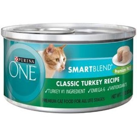 Purina One Smart Blend Cat Tender Turkey Food, 24 By 3 Oz.