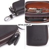 Contacts Leather Car Key Case Key Fob Bag Men's Large