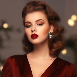 Agriajun Christmas Cup Dangle Drop Earrings Set for Women Girls，2 Pairs Cute Fun Green Snowflake Holiday Xmas Santa Snowman House Accessories Jewelry Bulk Gift