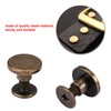 Pack of 20 Bronze Leather Rivets, Full Copper Flat Head
