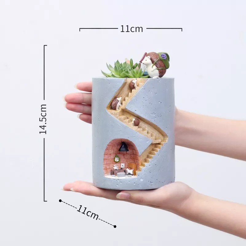 Generic Plantas Macetas Regalo Creativo Maceta Suculenta Escritorio