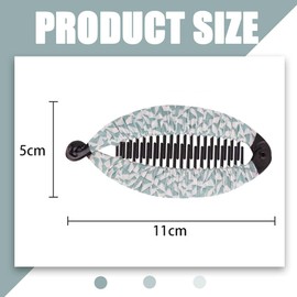 BIKPRST Pack of 2 Banana Clips, Vintage Fishtail Hair Clips, Banana Clips, Hair Clips, Fishtail Hair Accessories, Applicability, Suitable for Long, Curly or Straight Hair