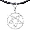 Baphomet Kette Anhänger mit Halsband, Handgefertigter Pentagramm Charm Schmuck aus