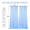 10x10 ft Blue Glitter Backdrop Curtain for Parties, Wrinkle Free