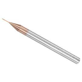 CoCud Solid Carbide Square Milling Cutter 0.5mm x 4mm Cutting Long Neck Titanium (Nano-Scale) Coated Carbide 2 Flutes CNC Router Bits - (Applications: for Stainless Steel, Cast Iron, Metal)