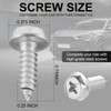 LivTee Rustproof License Plate Screws for Securing License Plates Frames