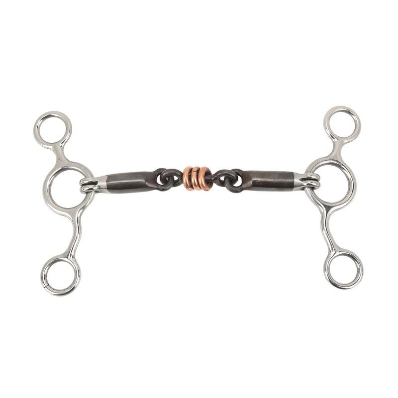 Topyond Stainless Steel Brass Toggle Ring Snaffle, 145 mm Mouthpiece,