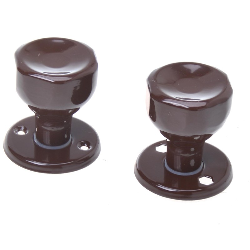 Aqbau® Door Knob, Rotatable on Round Rosette Button Push Knob