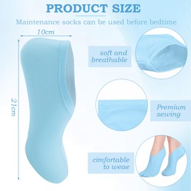 7 Pairs Moisturizing Socks Overnight, Scettar Spa Socks for Dry Fee, Cotton Moisture Enhancing Socks Thin Foot Spa Socks Cotton Socks for Moisturising for Dry Cracked Feet