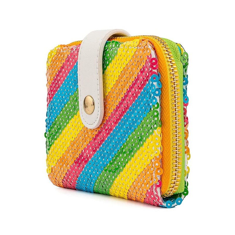 Loungefly Sequin Rainbow Minnie Mini Wallet