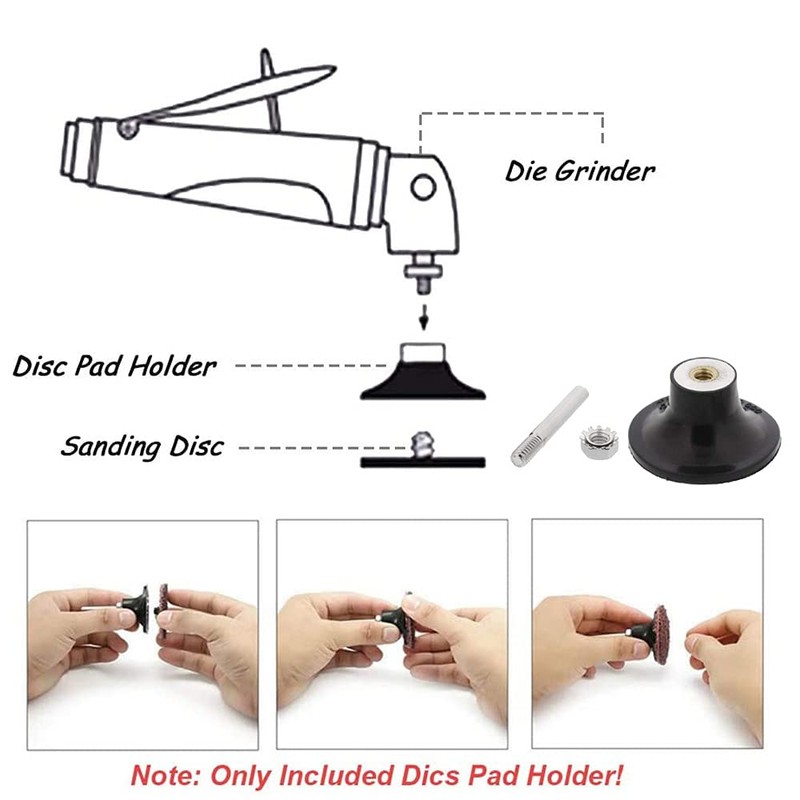 Bestgle 2pcs 2" Diameter Disc Pad Holder Roll Lock Sanding