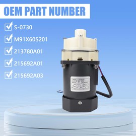 Ice Machine Motor Compatible with Hoshizaki Ice Maker KM-1200S, KM-1300S, KM-1600S Replaces S-0730, M91X60S201, 213780A01, 215692A01, 215692A03