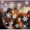 MARE House 300+pcs Snowflake Window Clings Christmas Decorations Snowflakes Window
