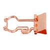 100 Pcs Binder Clips Metal Hollow Cat Shape Rose Gold