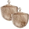 2 Pcs Hanging Vegetable Baskets for Kitchen, Cotton Rope Potato
