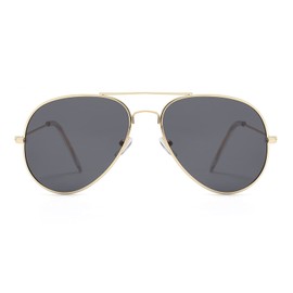 Outray Night Vision Polarized Aviator Sunglasses for Driving (Gold Grey)