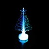 Toddmomy 8pcs Tabletop Mini LED Fiber Optic Christmas Tree With