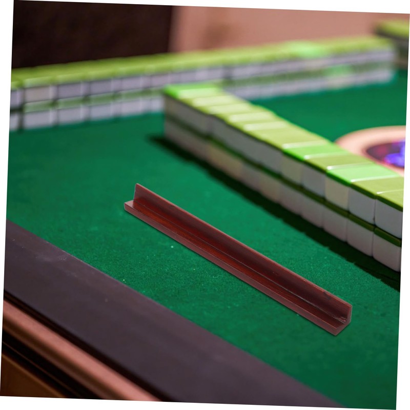 Totority 4Pcs Wooden Mahjong Push Tile Ruler Precision Crafted Game