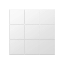 Omabeta 9 Piezas de Pegatinas de Pared de Espejo Cuadradas de Bricolaje - Azulejos de Espejo Autoadhesivos de 15 Cm Decoración de Espejo Extraíble 3 D para Suministros Domésticos de Acrílico DIY