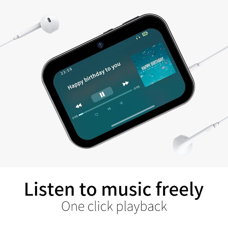 64MP 4K Digital Camera, 3" Full Touch Screen Compact Selfie