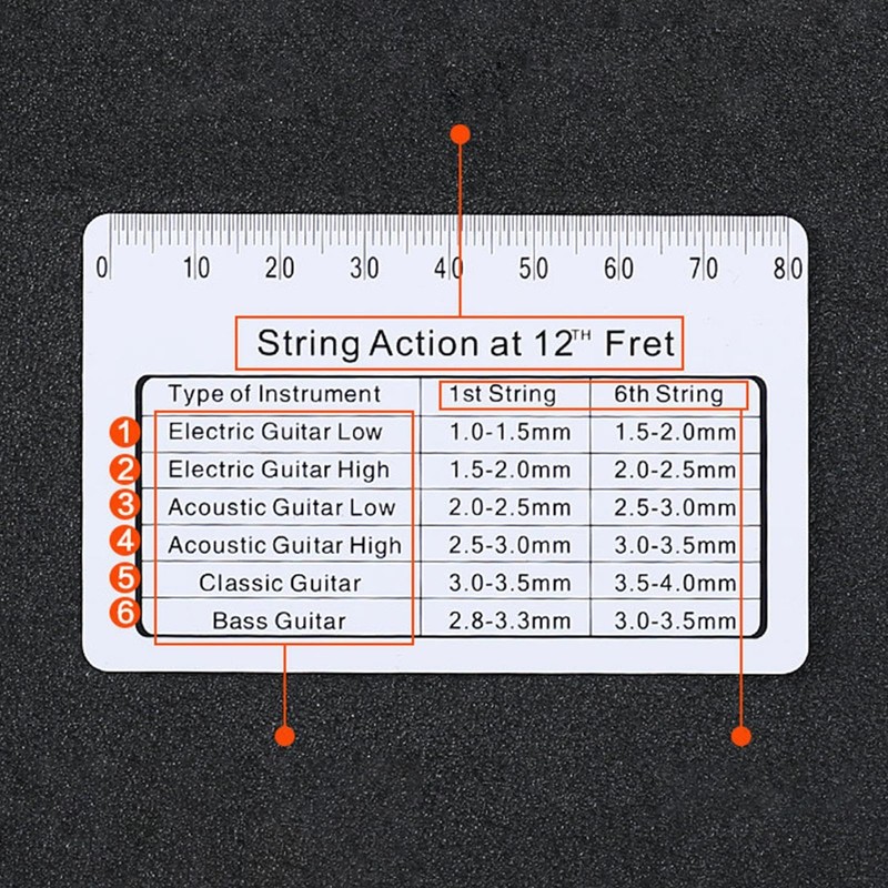 Guitar String Gauge Measuring Tool | Guitar Setup String Height
