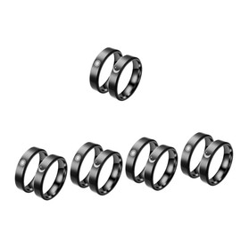 Healeved 5 Pairs Sun and Moon Promise Rings for Couples Engaging Jewelry for Him Her Unique Wedding Present Stylish Love Symbols for Boyfriend Girlfriend