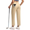 ISEEGZ Women's Golf Pants Fleece-Lined Stretch Travel Pant with Zipper