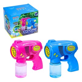 SkyCo Bubble Gun, 2pcs Bubble Guns for Kids, Pink and Blue Bubble Machine Gun, Bubble Blaster for Summer Outdoor Activity, Party Favors, Birthdays