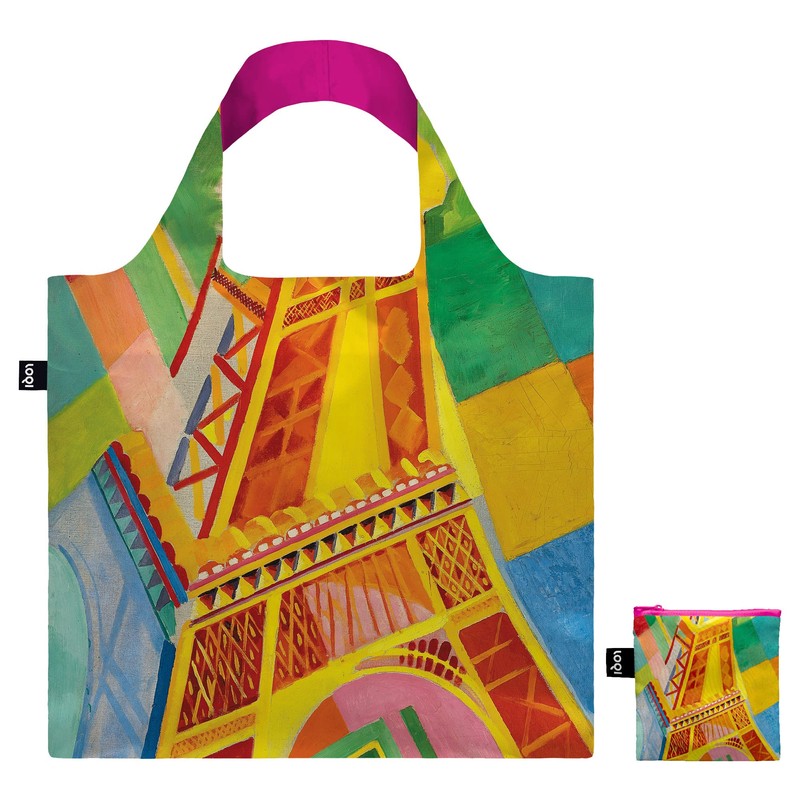 LOQI Delaunay Eiffel Tower Low-key Eco Bag, Recycled, Foldable, Stylish