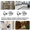4 Pcs Cabinet Hinges - Soft Close Kitchen Cupboard Hinges