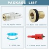 6Pcs Pig Waterer Nipples, Stainless Steel Automatic Pig Nipple Waterer