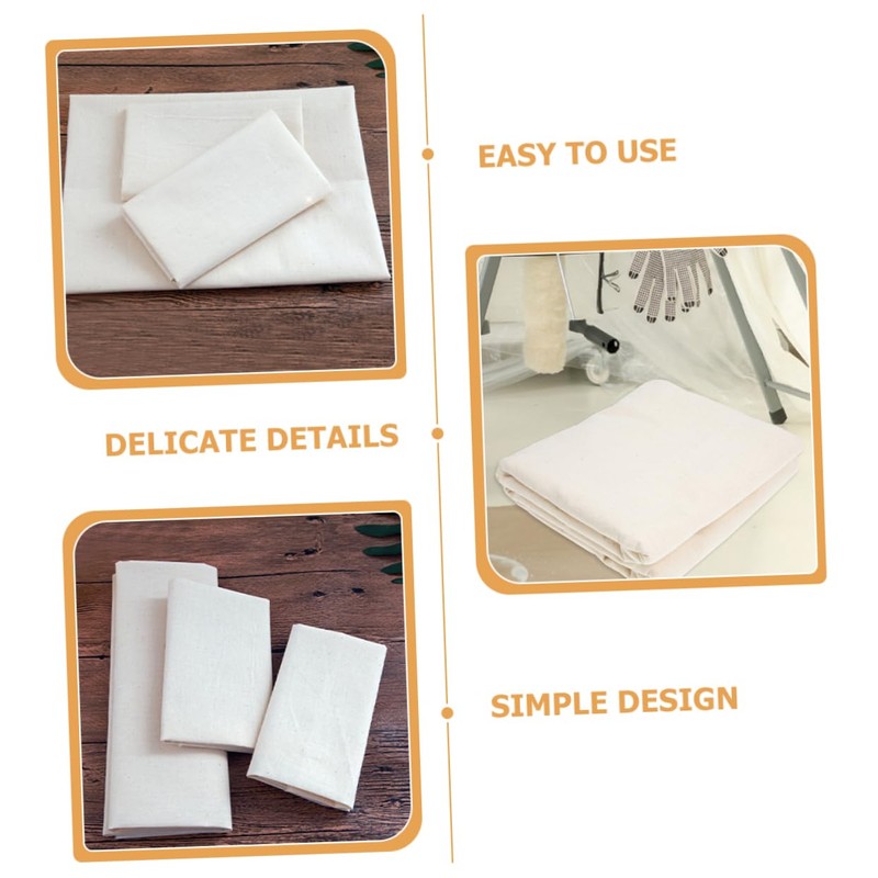 IWOWHERO Paint Floor Tarp Cotton Drop Cloth Dust Sheets for