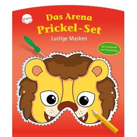 Funny Masks: The Arena Prickling Set With felt mat and felting needle punching figures from 4 years