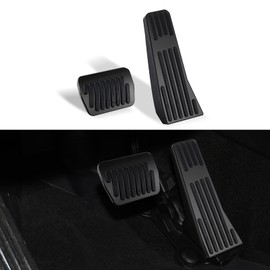 ANFOKAS Compatible with Mazda 3 CX-30 MX-30 CX-50 CX-90 Accessories Sporty Anti-Slip Car Interior Foot Pedal Covers Rest Brake Gas Accelerator Pedal Pads -Black