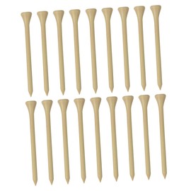 Kisangel Bamboo Golf Tees 100pcs Wooden Spikes Golf Accessories Easy to Store