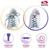SULPO Elastic rubber laces without ties, flat, with screw closure,