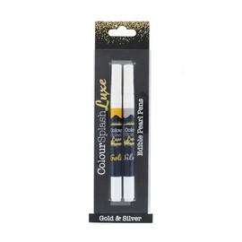 Colour Splash Luxe Pearl Pens | Gold & Silver | Vibrant Edible Colouring Felt Tip For Decorating, Baking, Writing, And Personalising Cakes