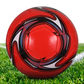 Football, Size 5 Red, Children's Unisex Waterproof & Durable Football Ball, Professional Football, Indoor & Outdoor Training Football, Football Ball for Children and Adults
