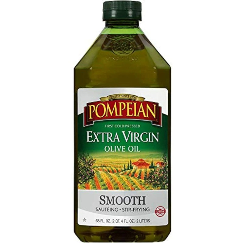Pompeian Smooth Extra Virgin Olive Oil, First Cold Pressed, Mild