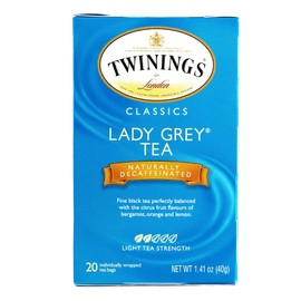 Twinings Decaf Lady Grey Tea 1.41 oz each (2 Items Per Order)