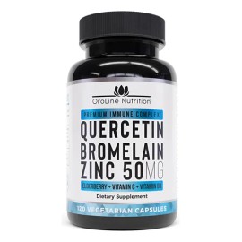 Oroline Quercetina 500mg Con Saúco Y Zinc 120 Cápsulas