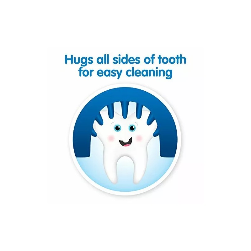 NUK Grins & Giggles 3-Sided Toothbrush, Infant, Colors May Vary