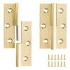 BAMI-LEE House Lift Off Hinge, 2pc Solid Brass Detachable Right