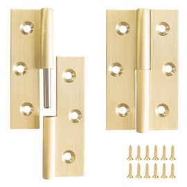 BAMI-LEE House Lift Off Hinge, 2pc Solid Brass Detachable Right Hinge, for Window, Door, Gate