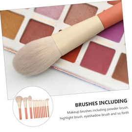 Baluue 1set Professional Makeup Brushes Handles Essential Cosmetic Brush for Foundation Eye Shadow Blush and Highlighter Application for Travel and Everyday Use